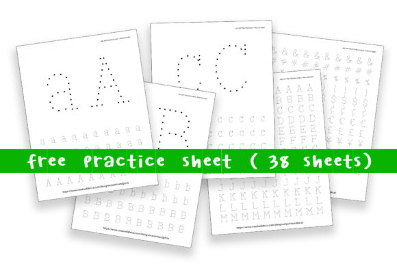 ABC Dot Practice Bold Font - Preview 5
