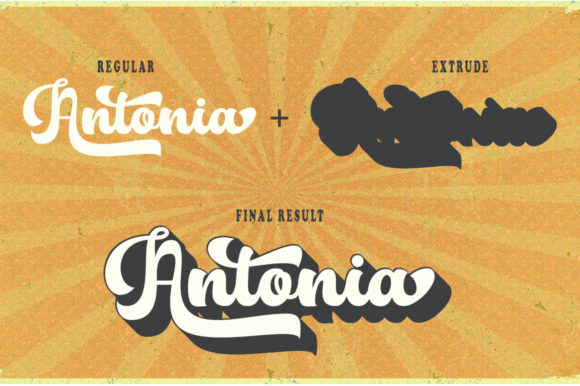 Antonia Retro Font - Preview 5