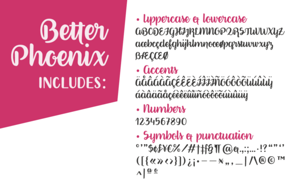 Better Phoenix Font - Preview 4