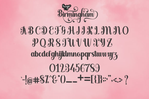 Birmingham Script Font - Preview 5
