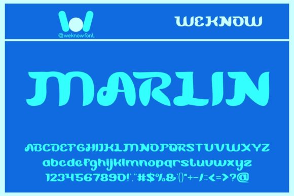 Blue Ocean Font PNG with transparent background - Preview 1