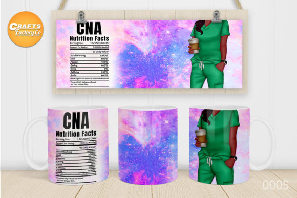 Cna African Nurse Mug Sublimation Graphics