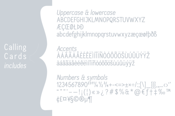 Calling Cards Font - Preview 4