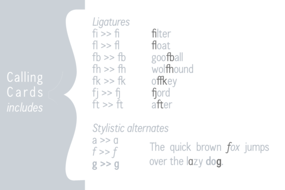Calling Cards Font - Preview 5