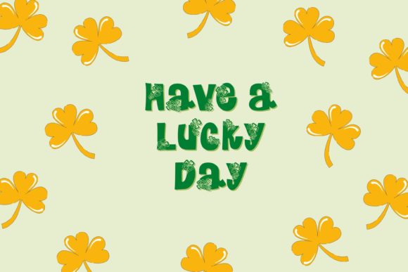 Clover in Love Font PNG with transparent background - Preview 3