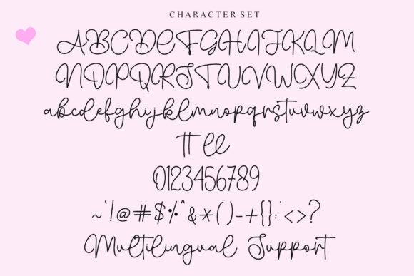 Heartline Font - Preview 6