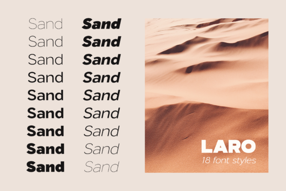 Laro Font PNG with transparent background - Preview 2