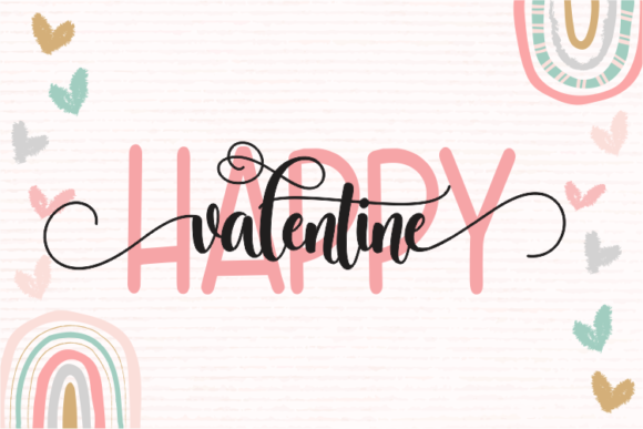 Lovely Valentina Font PNG with transparent background - Preview 2
