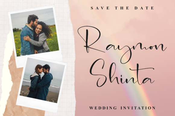 Rahiga Adrilina Font PNG with transparent background - Preview 5