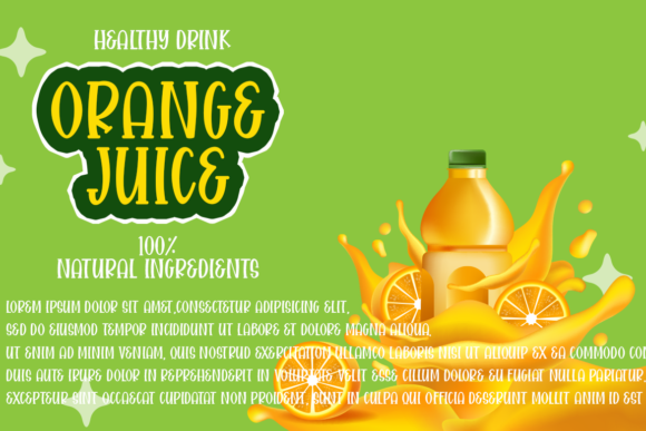 Red Guava Font PNG with transparent background - Preview 2