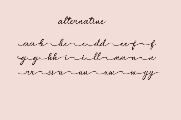 Romance Melody Font PNG with transparent background - Preview 6