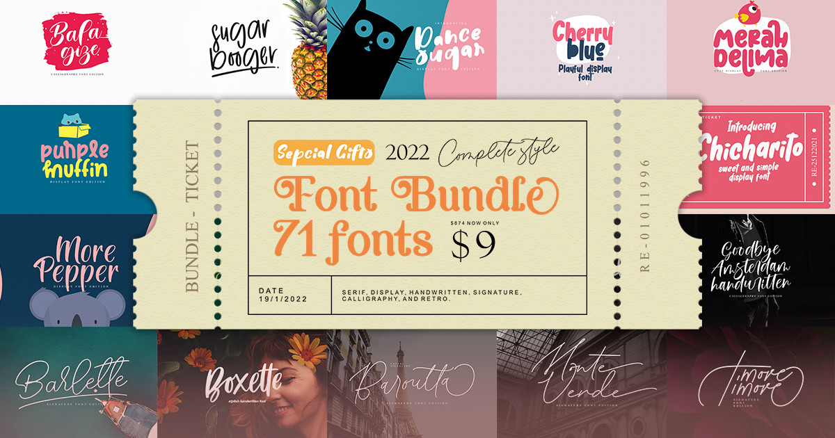 Special Font Bundle Bundle · Creative Fabrica