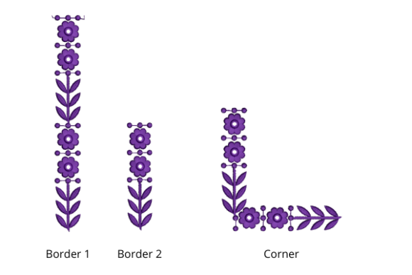 Border with Corner Set