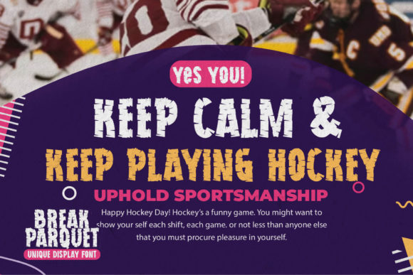 Break Parquet Font PNG with transparent background - Preview 3