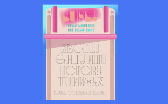 Busby Condensed Light Font - Preview 1