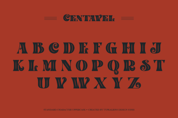Centavel Font PNG with transparent background - Preview 5