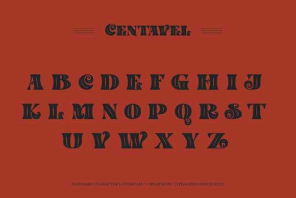 Centavel Font PNG with transparent background - Preview 6