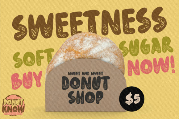 Donut Know Font - Preview 2