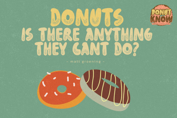Donut Know Font - Preview 4