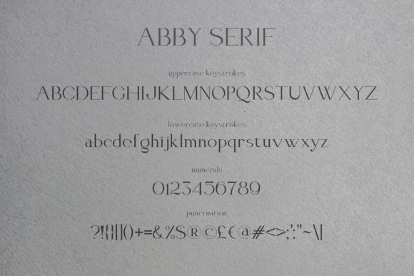 Elegant Font Abby Font PNG with transparent background - Preview 1