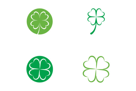 Green Clover Leaf Logo Vector