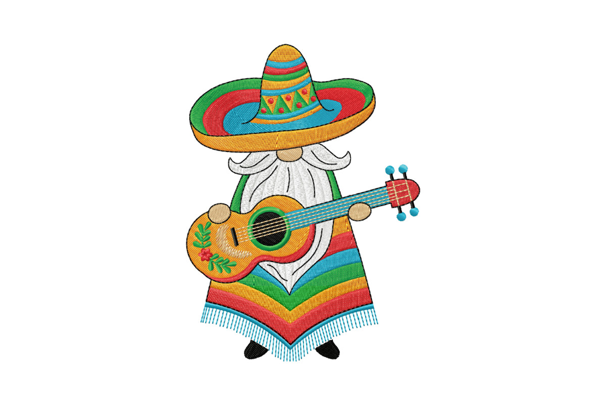 Mexican Gnome with a Guitar