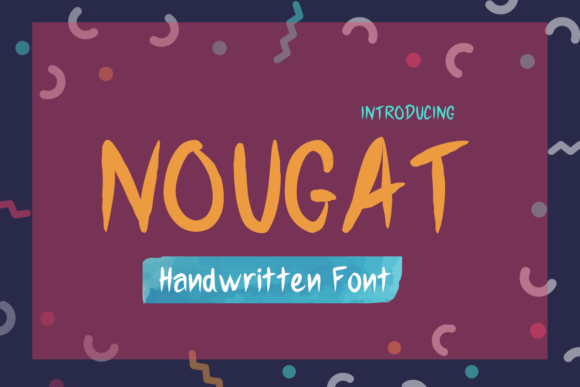 Nougat Font PNG with transparent background - Preview 5