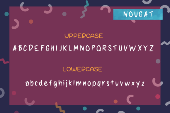 Nougat Font PNG with transparent background - Preview 6