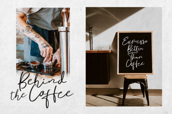 Postcart Script Font PNG with transparent background - Preview 1