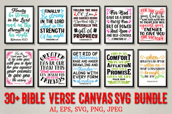 Bible verse SVG Bundle for canvas design