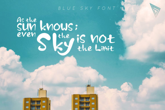 Blue Sky Font - Preview 1