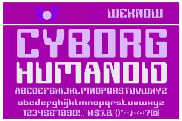 Computer Robot Font PNG with transparent background - Preview 1