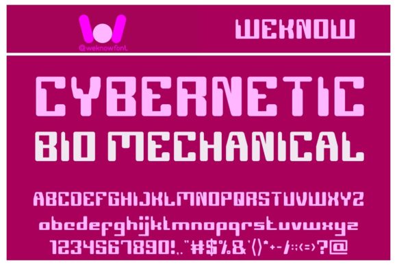 Computer Robot Font PNG with transparent background - Preview 2