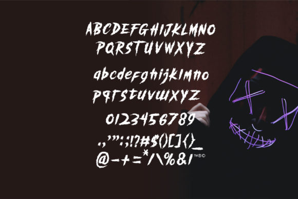 Darkmode – Horror Gothic Typeface Font - Preview 4