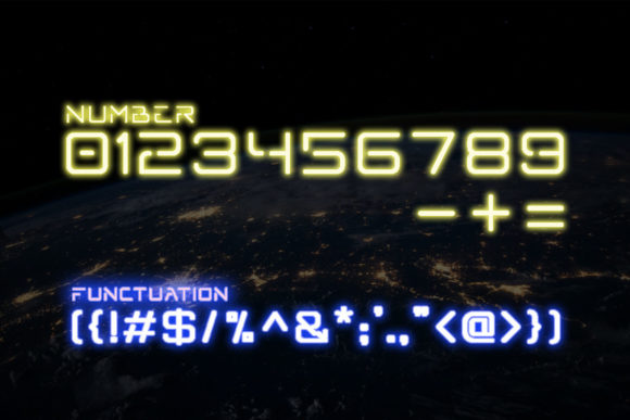 LIGHT SPACE Font PNG with transparent background - Preview 2