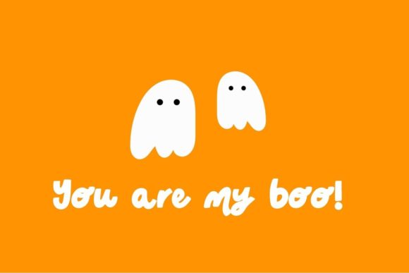 Little Ghosts Font PNG with transparent background - Preview 2