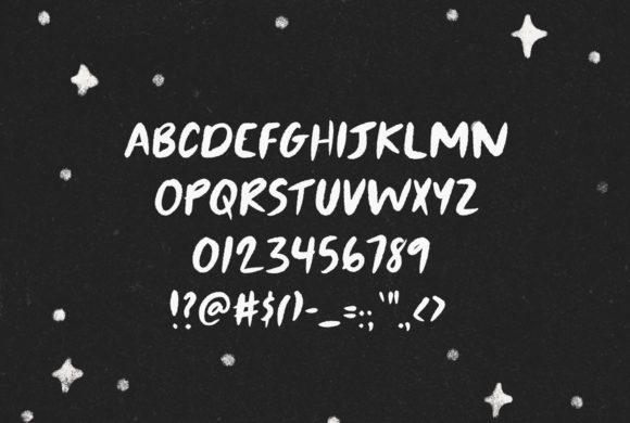 Outer Space Font PNG with transparent background - Preview 1