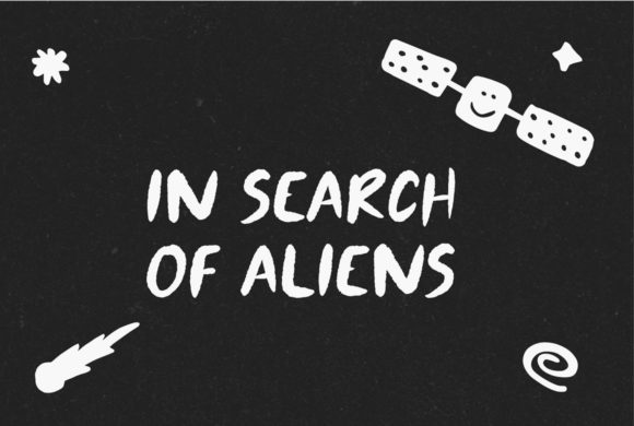 Outer Space Font PNG with transparent background - Preview 3