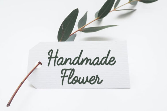 Flower Valentine Font PNG with transparent background - Preview 3