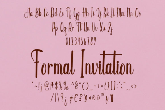 Formal Invitation Font - Preview 4