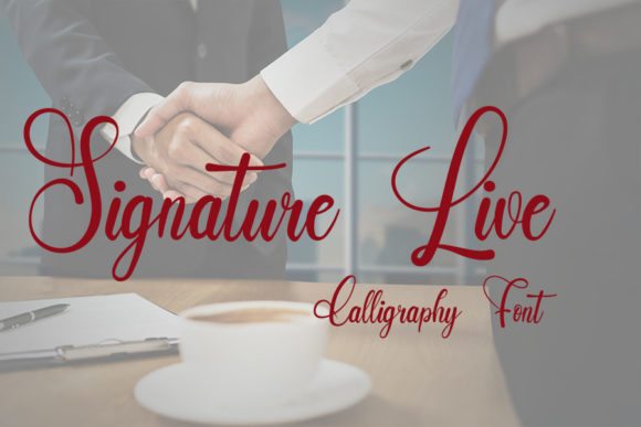 Girly Signature Font PNG with transparent background - Preview 1