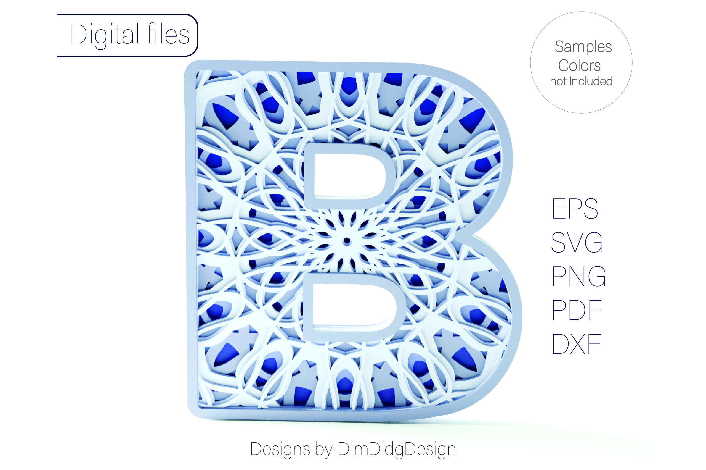 Letter B Template · Creative Fabrica