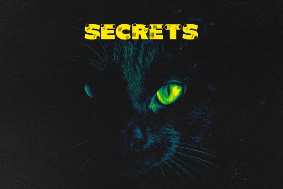 Mean Cat Font PNG with transparent background - Preview 3