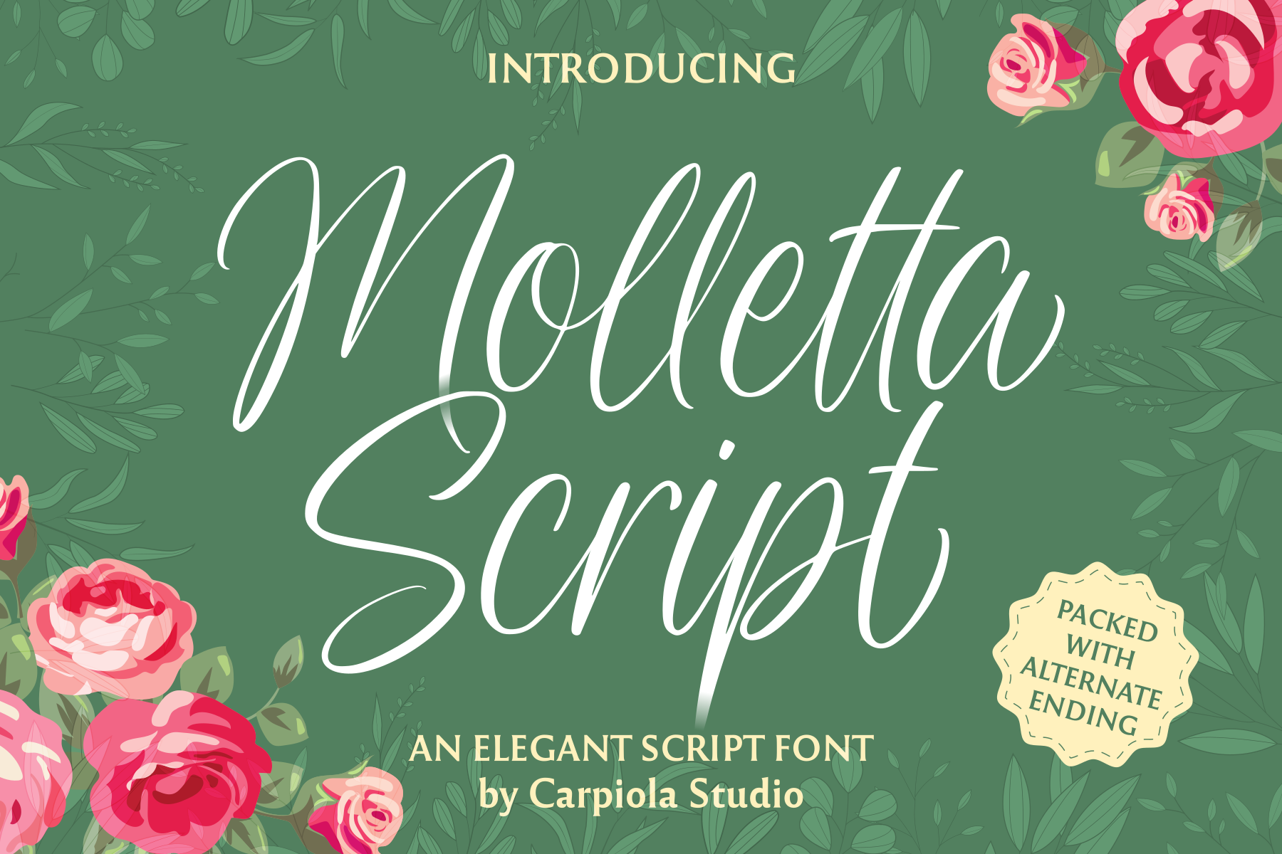 Molleta Script preview, placeholder image