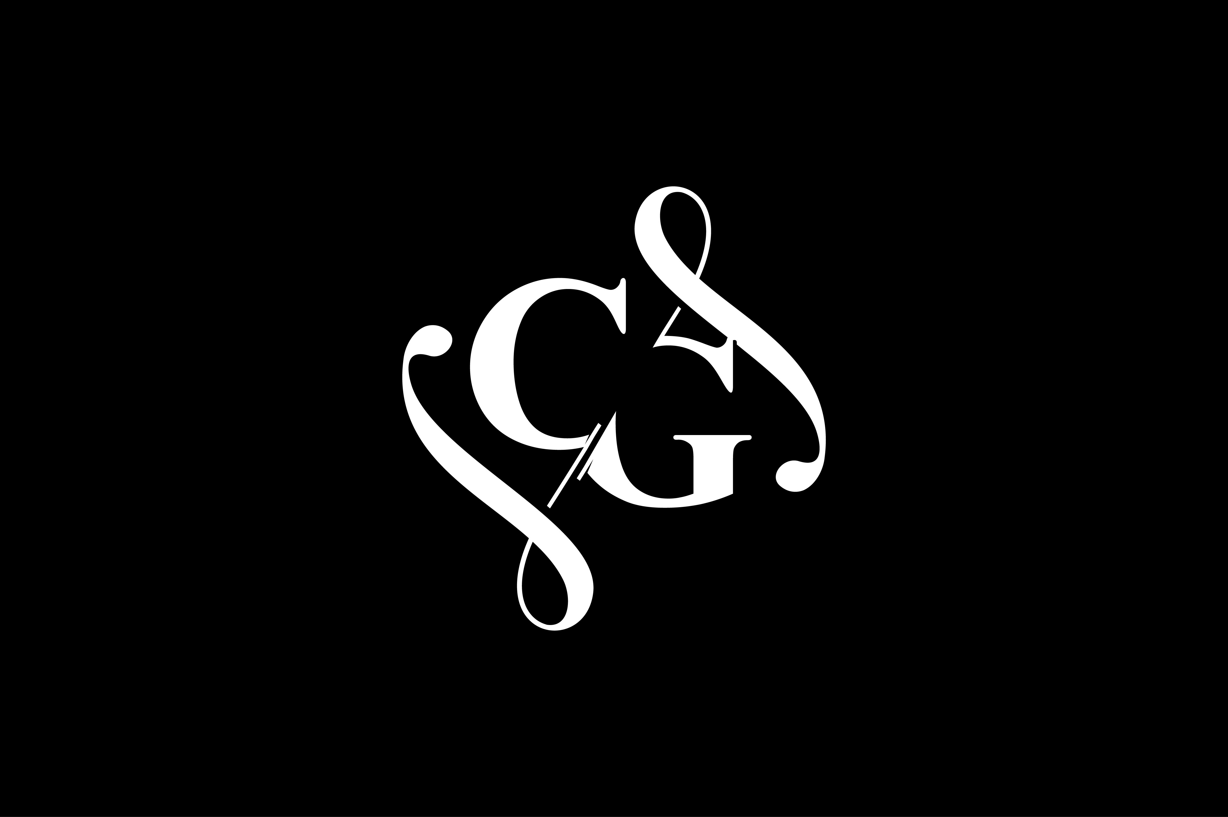 CG Monogram Logo Design V6 Graphic by Greenlines Studios · Creative Fabrica