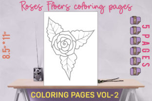 Rose Flowers Coloring Page for Kids VOL2 Graphic by SaideHasanxp ...