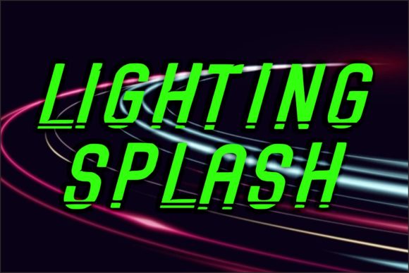 Run Splash Font PNG with transparent background - Preview 1