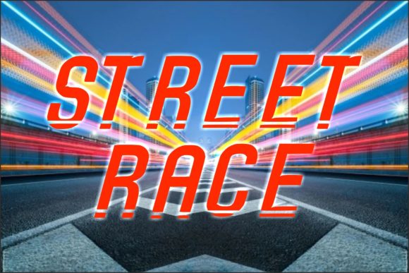 Run Splash Font PNG with transparent background - Preview 3