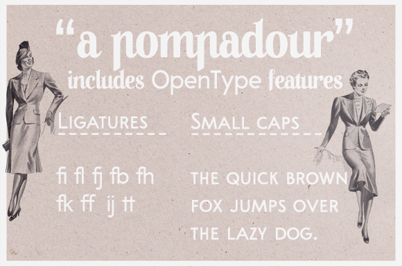 A Pompadour Font - Preview 3