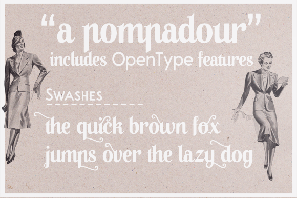 A Pompadour Font - Preview 4
